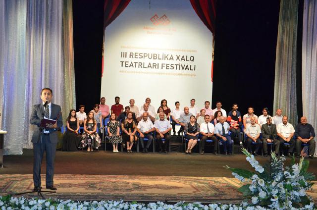 III Respublika Xalq Teatrları Festivalı başa çatdı
