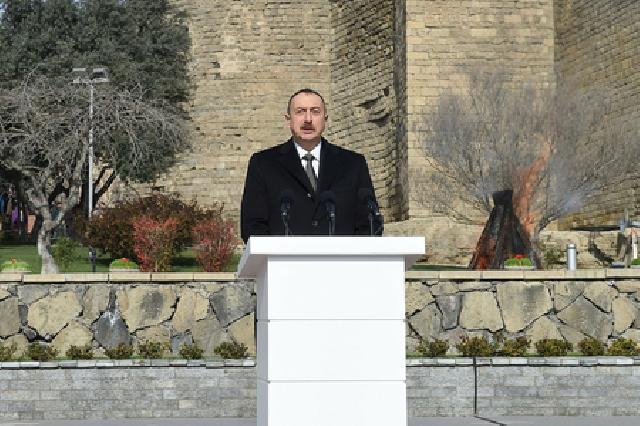 Prezident İlham Əliyev Azərbaycan xalqını təbrik edib 