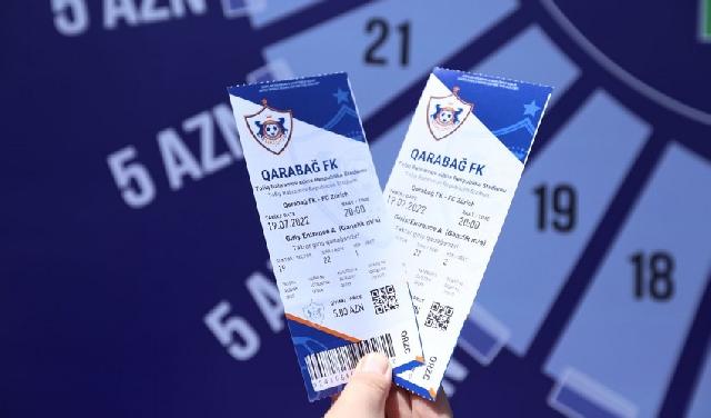 "Qarabağ" - "Sürix" oyununa satılmış biletlərin sayı açıqlanıb