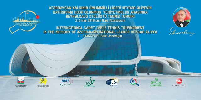 Heydər Əliyevin xatirəsinə həsr olunmuş beynəlxalq stolüstü tennis turniri keçiriləcək
