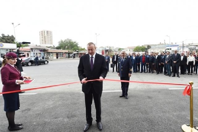 Prezident Sabunçu dəmir yolu vağzalı kompleksinin açılışında iştirak edib