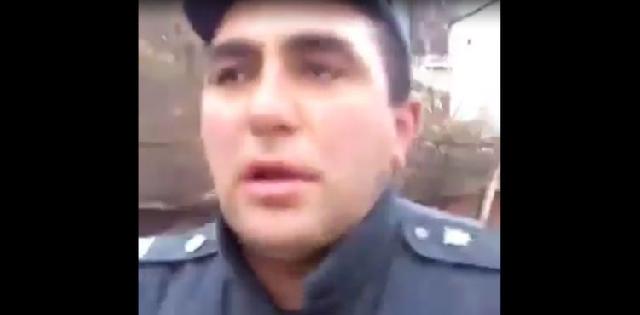 Sərxoş halda görüntüləri yayılan polis əməkdaşı - VİDEO