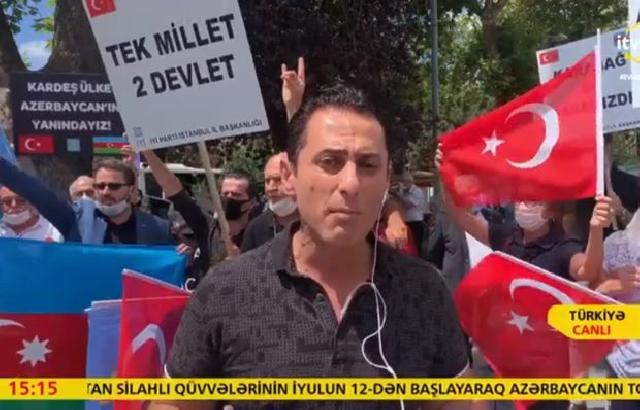 Türkiyədə Azərbaycana dəstək aksiyası - VİDEO