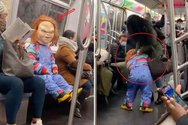 “Çaki” metroda maska taxmayan qadına hücum etdi