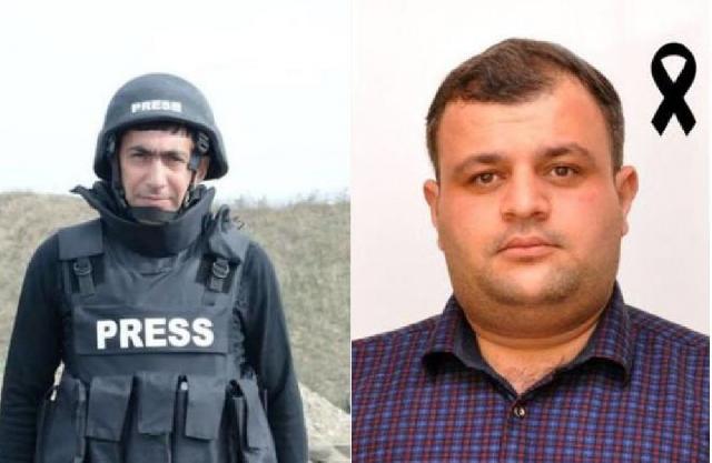 Şəhid jurnalistlərin cənazəsi Bakıya gətirildi