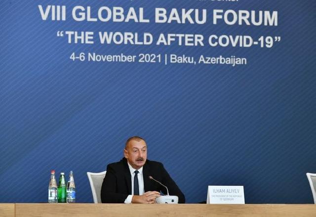Prezident Qlobal Bakı Forumunda çıxış edib