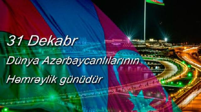 Bu gün Dünya Azərbaycanlılarının Həmrəyliyi günüdür