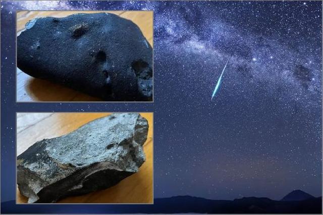 Meteorit damda dəlik açdı