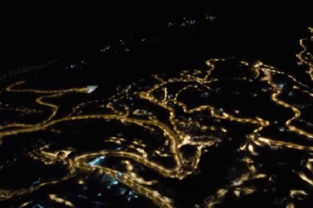 Ecazkar Laçından dronla çəkilmiş gecə GÖRÜNTÜLƏRİ