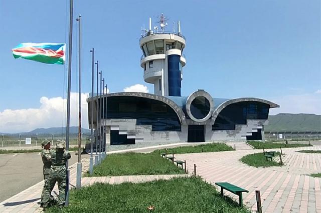 Xocalı aeroportunda Azərbaycan bayrağı QALDIRILDI