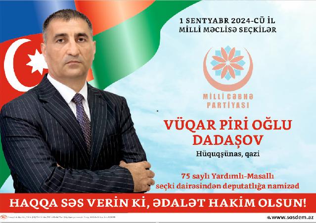 Vüqar Dadaşovun SEÇKİ PLATFORMASI